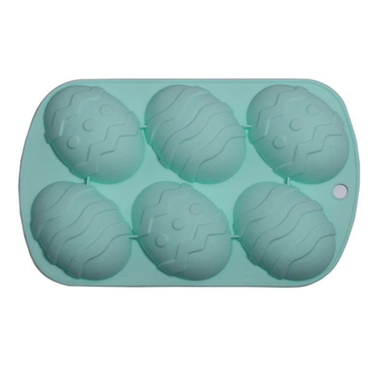 Six Easter Egg Molds Chocolate Silicone