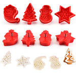 Grey And Red 3D Cookie Molds 4 Sets