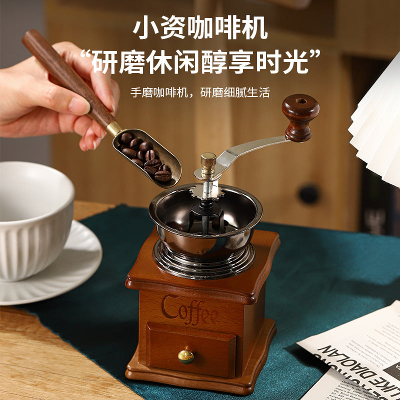 Retro Style Coffee Mill Mini Grinder
