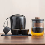 Travel tea set portable quick mug outdoor travel personal special portable kung fu teacup teapot set