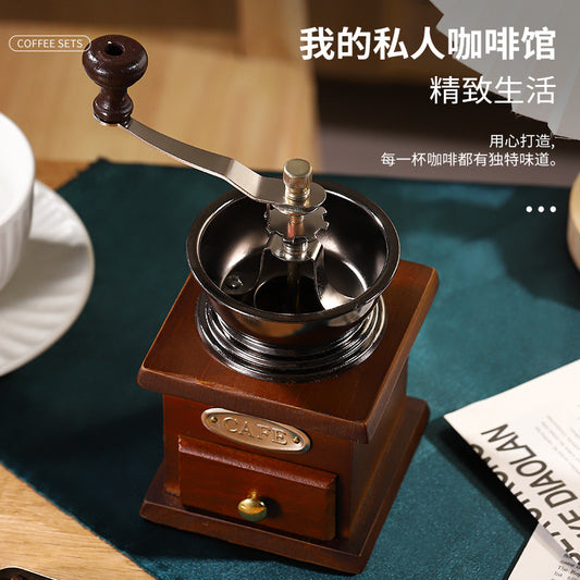 Retro Style Coffee Mill Mini Grinder