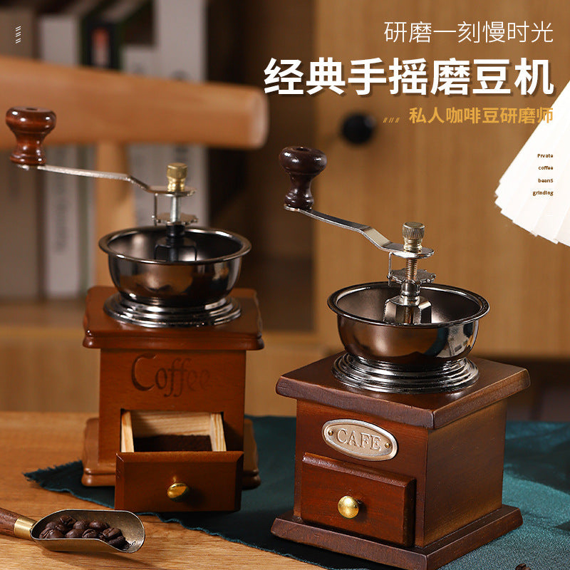 Retro Style Coffee Mill Mini Grinder