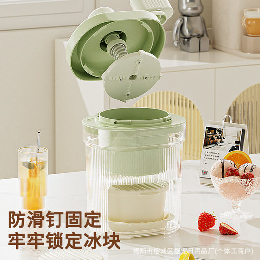Manual shaved ice machine, small cotton ice machine, household ice crusher, hand crank ice machine, night market stall manufacturers, wholesale
