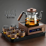 Glass tea maker electric ceramic stove tea set household large-capacity steaming integrated pot teacup set 2025 new