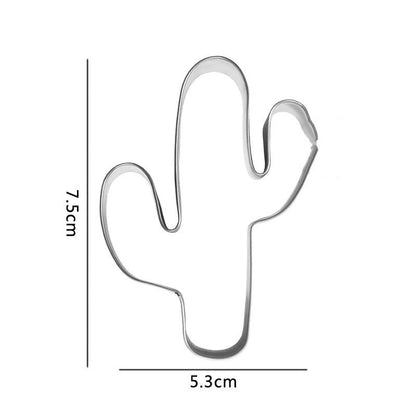 Cactus Shaped Cookie Cutter Mold Flip Sugar Cake Mold