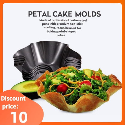 Non-Stick Fluted Tortilla Shell Maker Pans Taco Salad Bowl