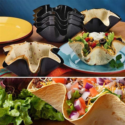 Non-Stick Fluted Tortilla Shell Maker Pans Taco Salad Bowl
