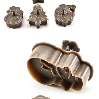 Grey And Red 3D Cookie Molds 4 Sets