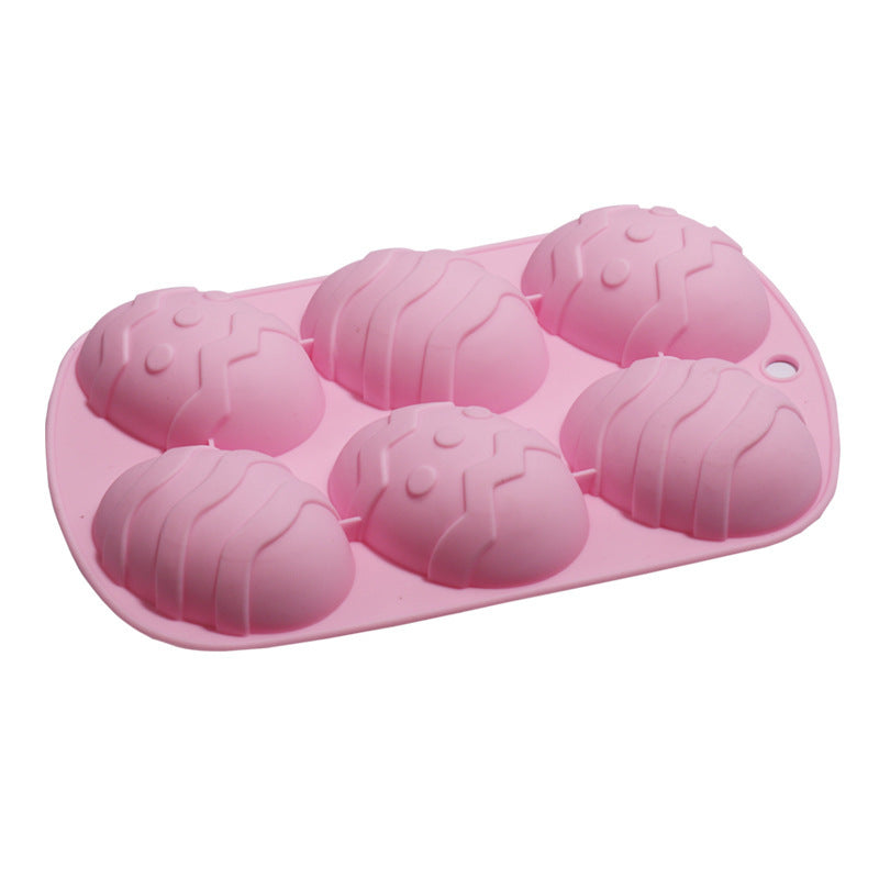 Six Easter Egg Molds Chocolate Silicone