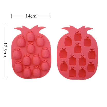 Ice Maker Mould Bar Party Drink Ice Tray Mold Pineapple Shape Ice Cube Freeze Mold Silicone Mold Kitchen Accessories