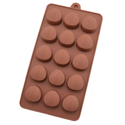 Diy Handmade Chocolate Mold Creative Silicone Ice Tray Ice Mold Ice Maker 15 Even Pine Nuts Mold Gel Mold