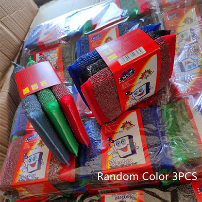 Household Steel Wire Cloth Sponge Wipe Brush Pots And Pans Wash Dishes