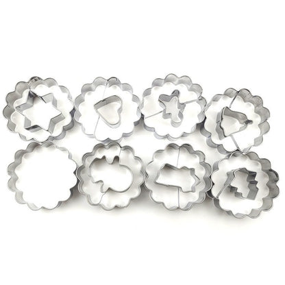 Christmas Stainless Steel Cookie Cutter Die Hollow Cake Mold
