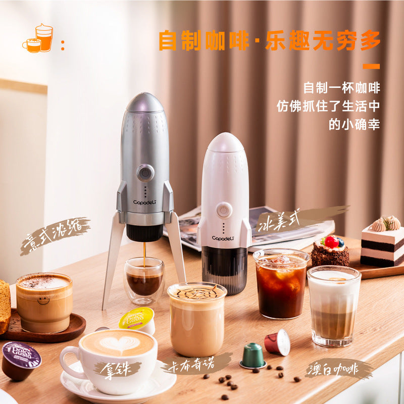 Portable coffee machine 3-in-1 capsule