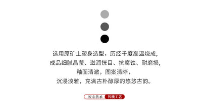 Ancient rhyme portable travel kung fu tea set outdoor ceramic teacup teacup household teapot homestay use