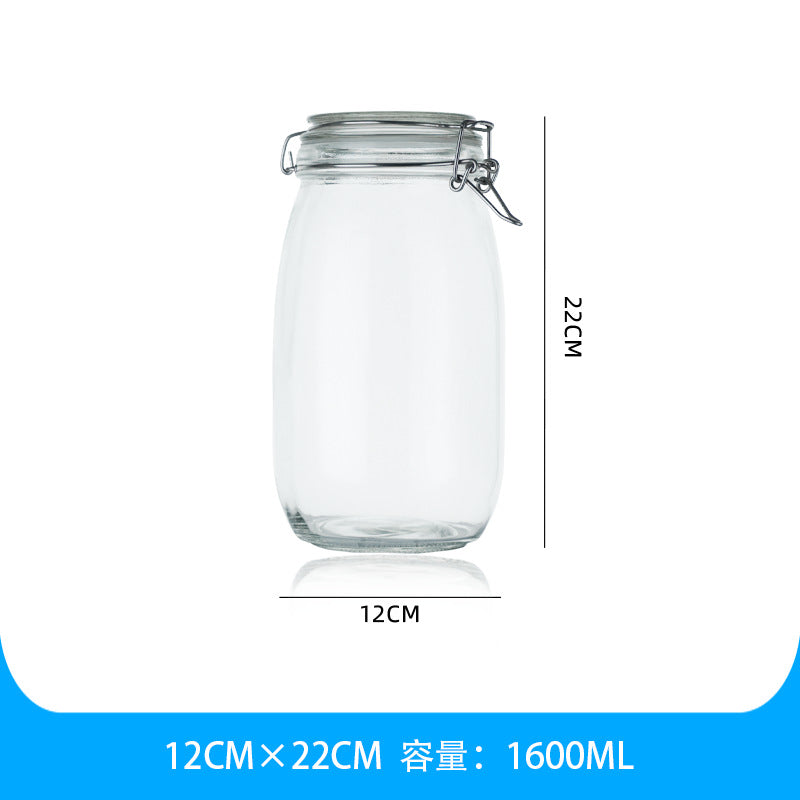 Clear Glass Sealed Jar