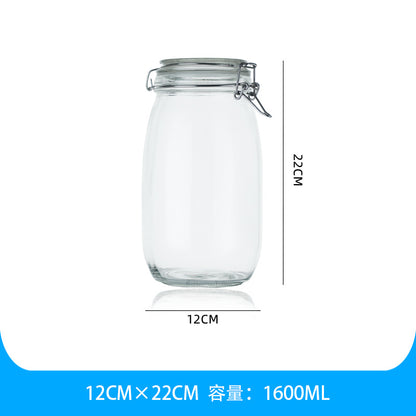 Clear Glass Sealed Jar
