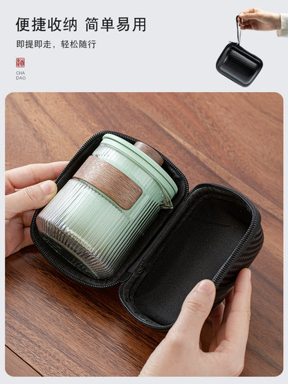 Travel tea set portable quick mug outdoor travel personal special portable kung fu teacup teapot set