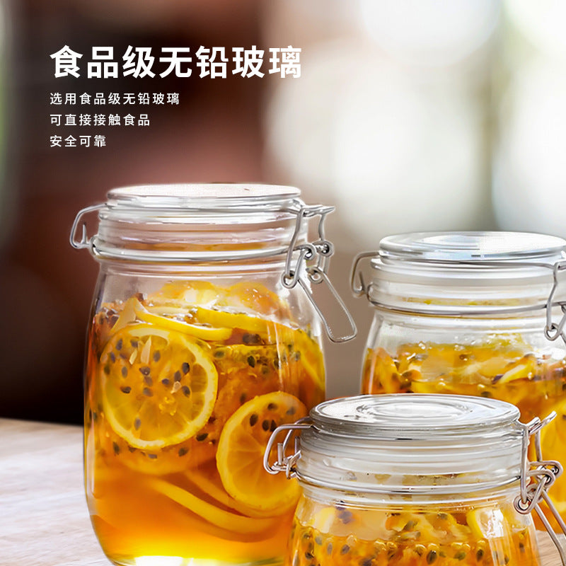 Clear Glass Sealed Jar