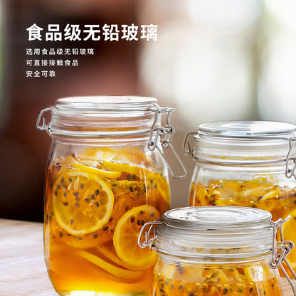 Clear Glass Sealed Jar