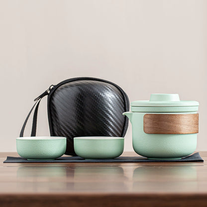 Travel tea set portable quick mug outdoor travel personal special portable kung fu teacup teapot set