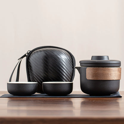 Travel tea set portable quick mug outdoor travel personal special portable kung fu teacup teapot set