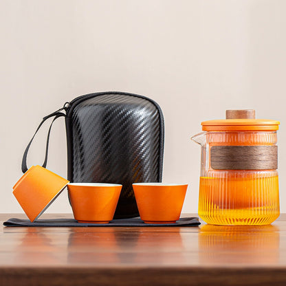 Travel tea set portable quick mug outdoor travel personal special portable kung fu teacup teapot set