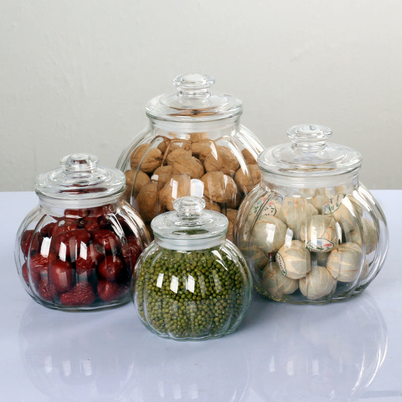 Small Pumpkin Shaped Jars