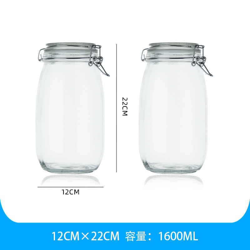 Clear Glass Sealed Jar