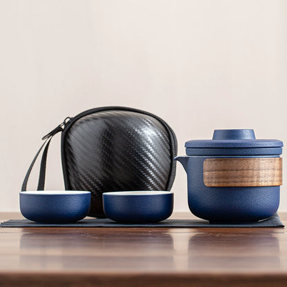 Travel tea set portable quick mug outdoor travel personal special portable kung fu teacup teapot set