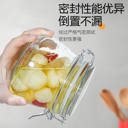 Clear Glass Sealed Jar