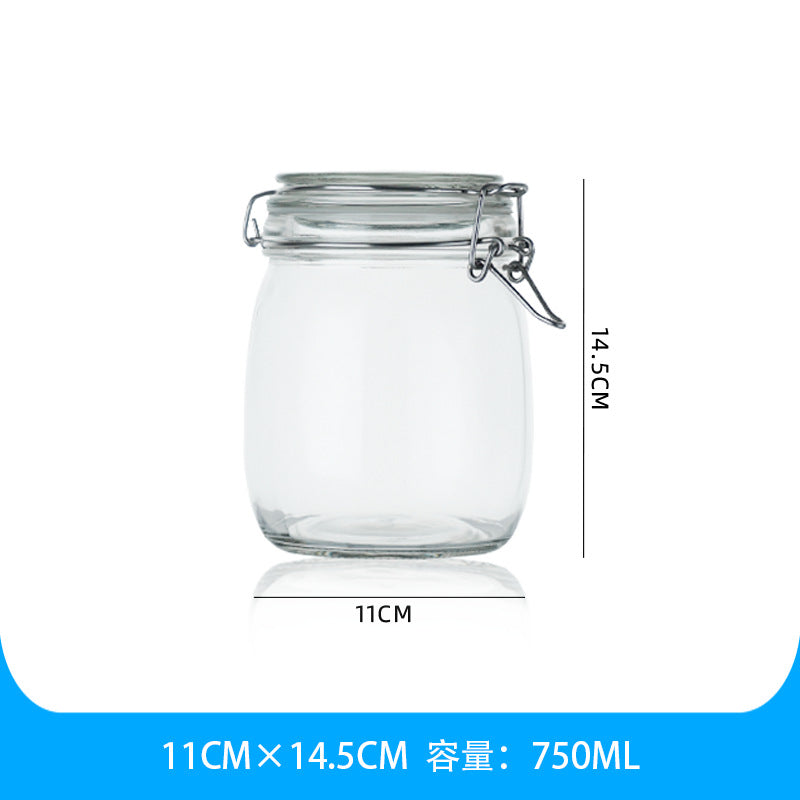 Clear Glass Sealed Jar