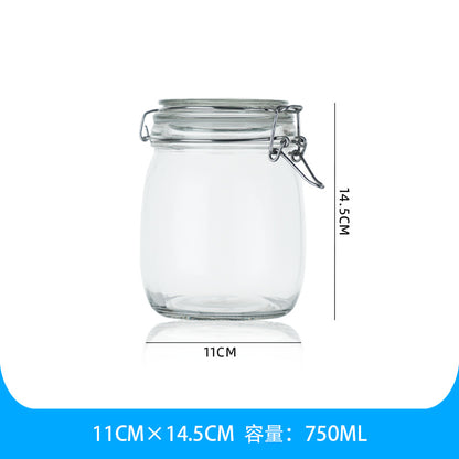 Clear Glass Sealed Jar