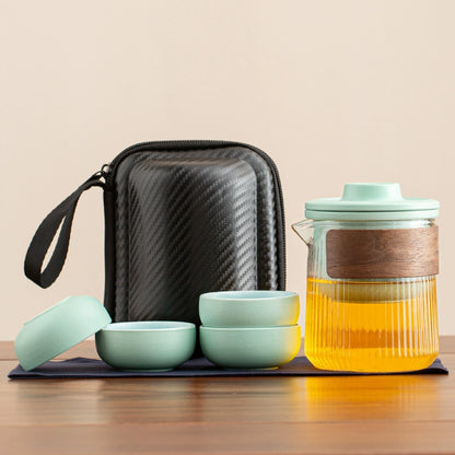 Travel tea set portable quick mug outdoor travel personal special portable kung fu teacup teapot set