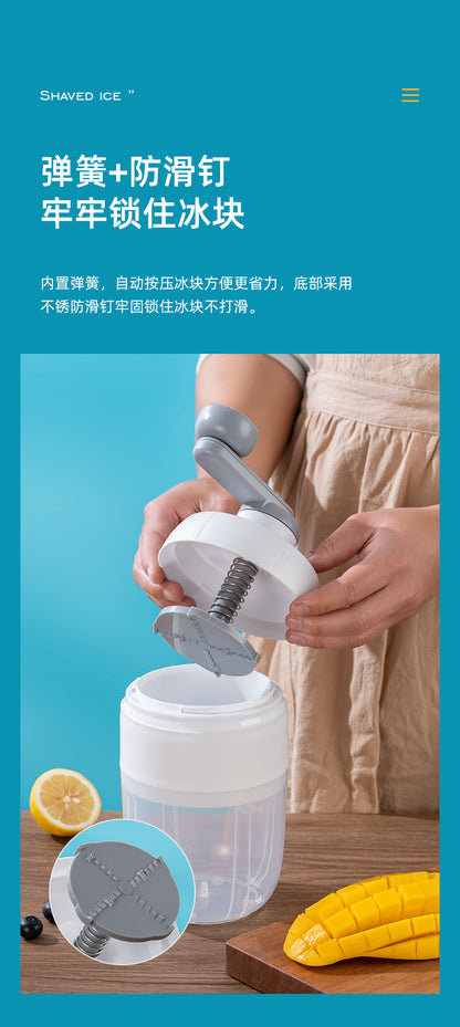 Hand shaved ice machine, household small manual shaved ice artifact, cotton smoothie ice machine, ice breaker, stall dedicated unplugged