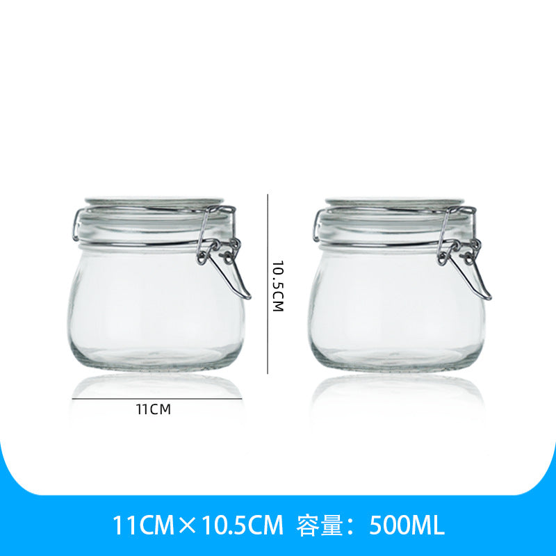 Clear Glass Sealed Jar