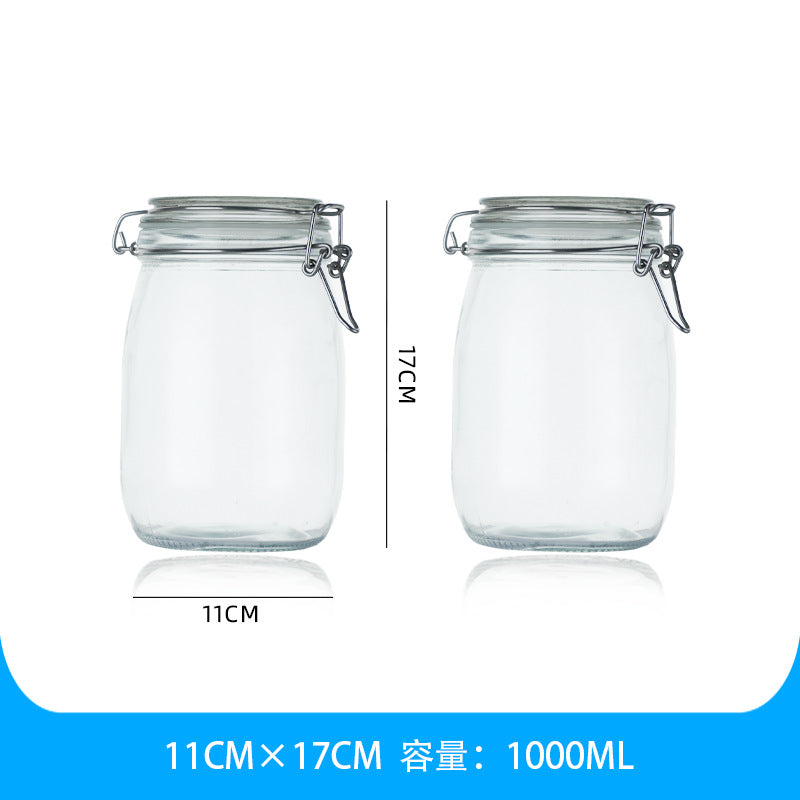 Clear Glass Sealed Jar