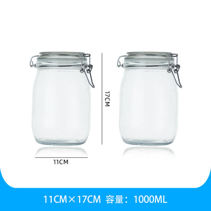 Clear Glass Sealed Jar