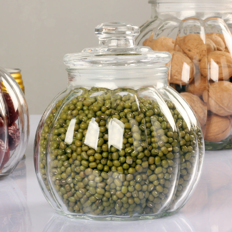 Small Pumpkin Shaped Jars