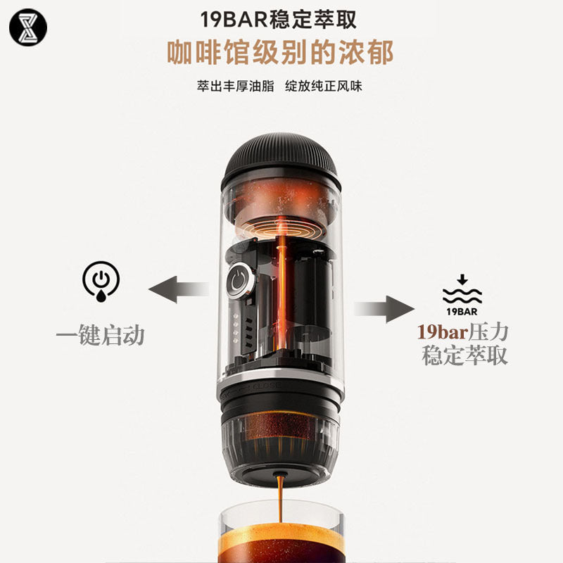 Coffee Machine, Wireless Heating, Electric Espresso Machine, Charging