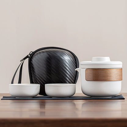 Travel tea set portable quick mug outdoor travel personal special portable kung fu teacup teapot set