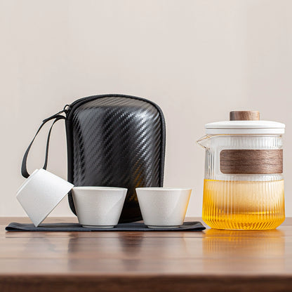 Travel tea set portable quick mug outdoor travel personal special portable kung fu teacup teapot set