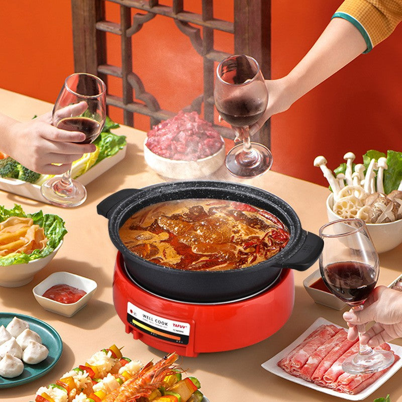 Electric hot pot household multi-functional