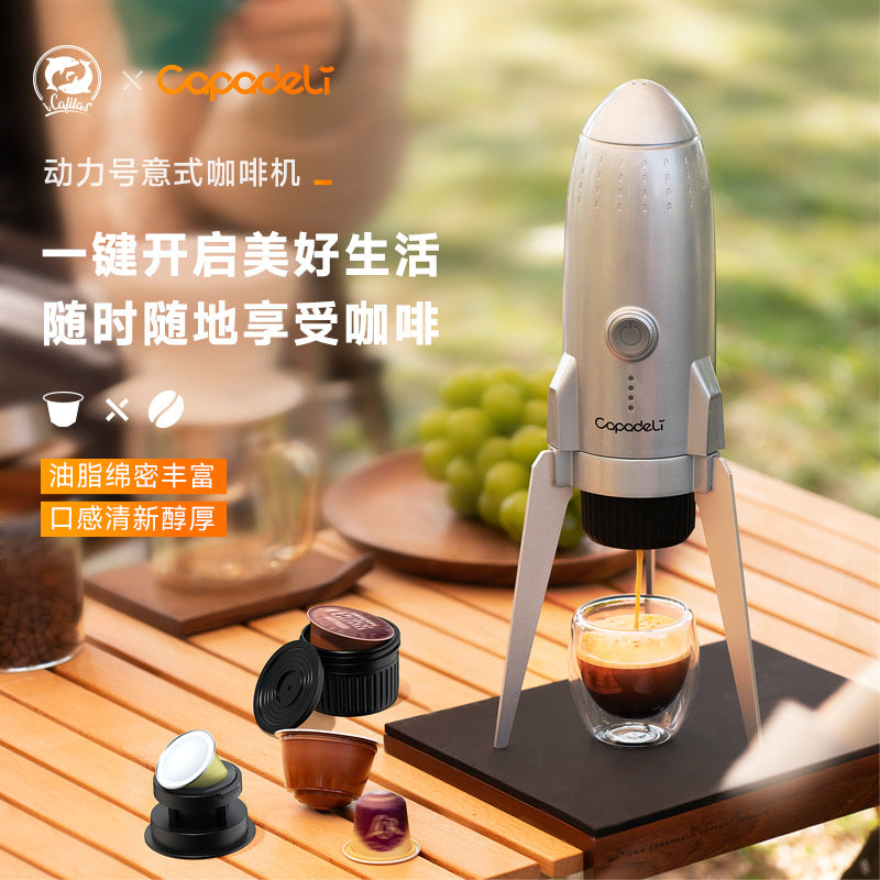 Portable coffee machine 3-in-1 capsule