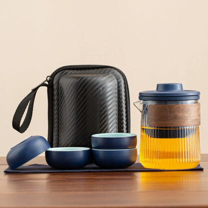 Travel tea set portable quick mug outdoor travel personal special portable kung fu teacup teapot set