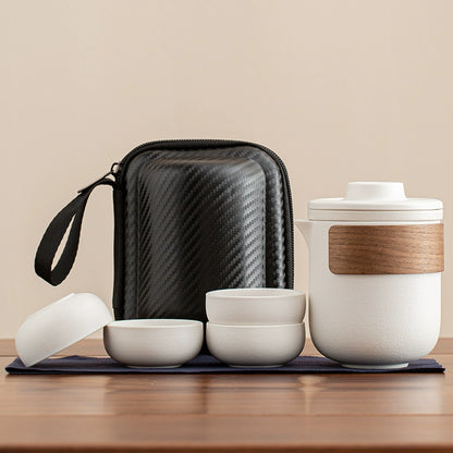 Travel tea set portable quick mug outdoor travel personal special portable kung fu teacup teapot set