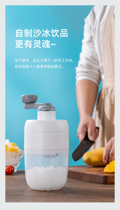 Hand shaved ice machine, household small manual shaved ice artifact, cotton smoothie ice machine, ice breaker, stall dedicated unplugged