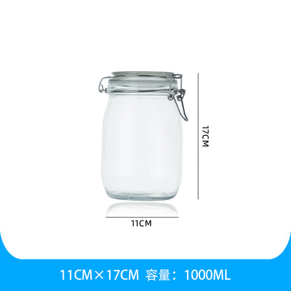 Clear Glass Sealed Jar
