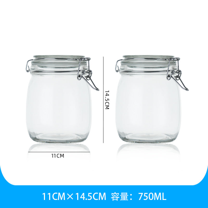 Clear Glass Sealed Jar