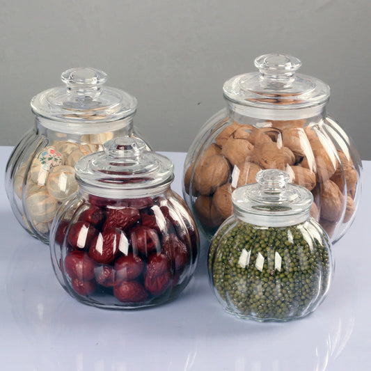Small Pumpkin Shaped Jars
